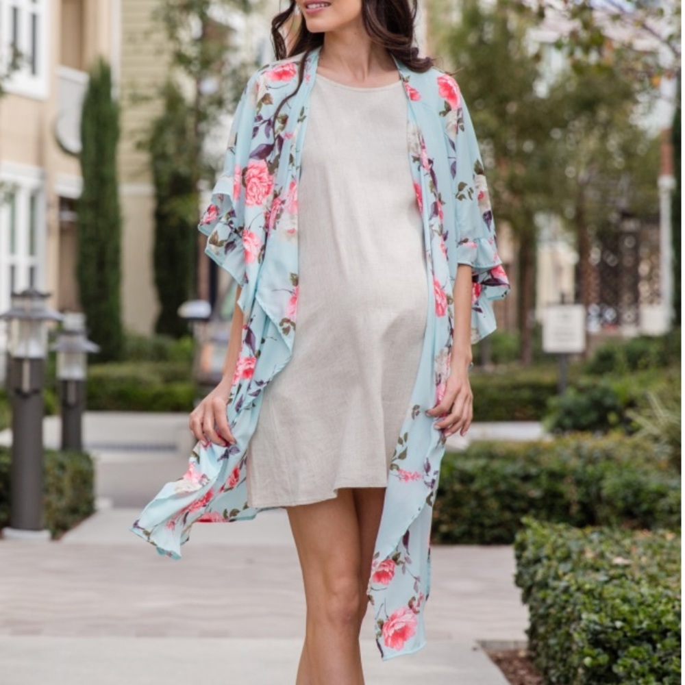 Pinkblush maternity kimono
